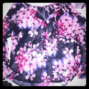 GAP sheer floral top